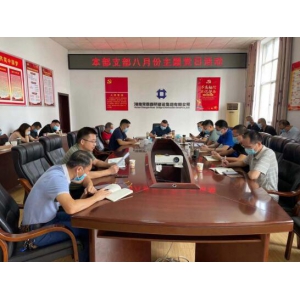 传承红色记忆，共筑国防长城——本部支部八月主题党日活动