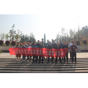 集团本部支部开展“祭奠先烈，牢记使命”主题党日活动